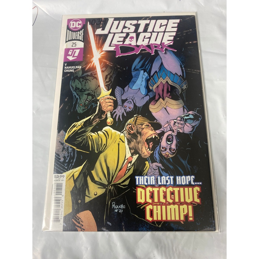 Justice League Dark 25 DC Comics 2020 Detective Chimp Yanick Paquette Cover